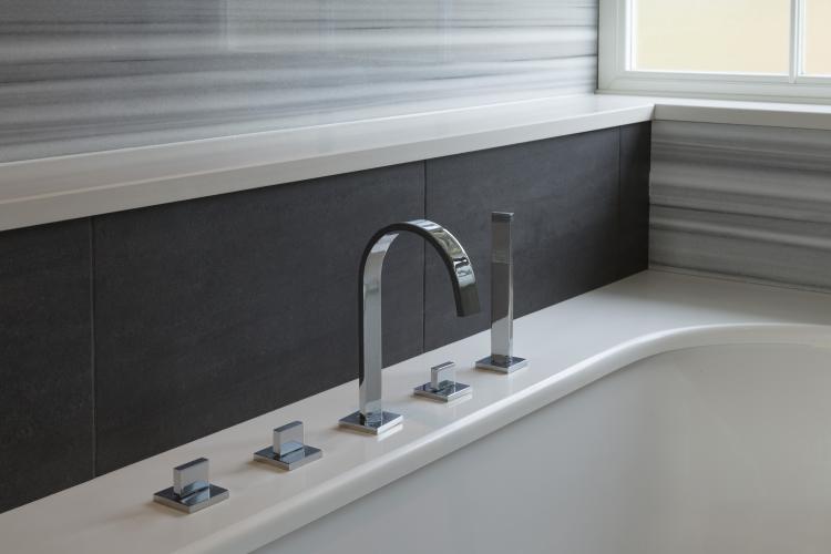 Marble and Quartz Bathroom