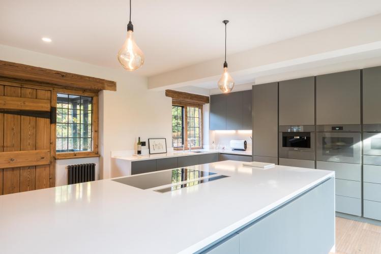 Silestone White Storm Quartz Worktops Kent