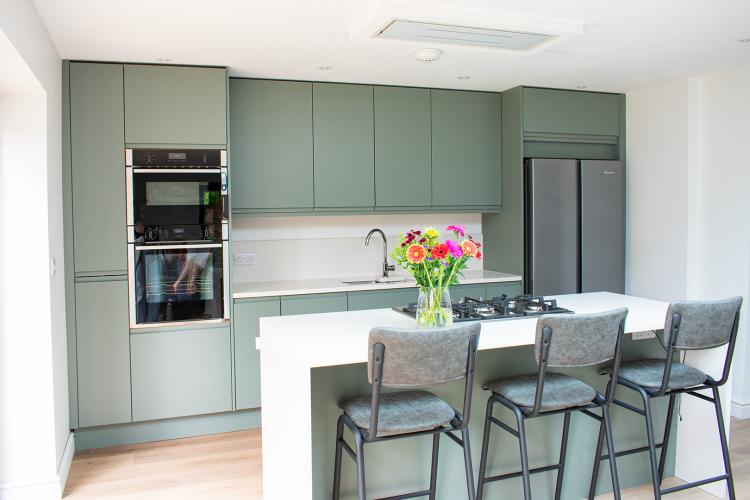 Mitred End Panels on Kitchen Worktops