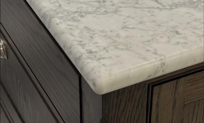 Marble Worktops with Bullnose Edge