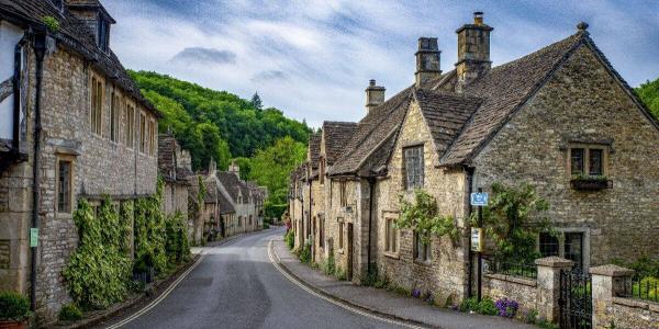 Brick stone houses in Surrey